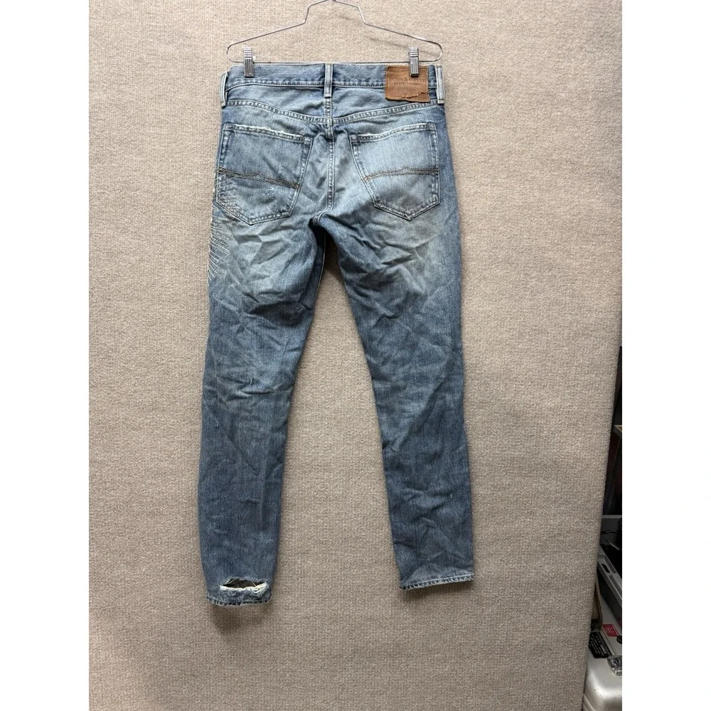 Denim & Supply Ralph Lauren Jeans 31x32 USA Flag Eagle Distressed Slim Vintage - Picture 2 of 16